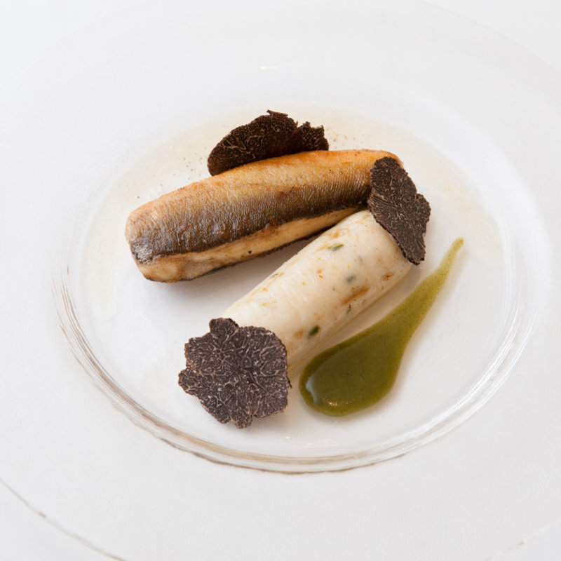 自家製ソーセージ　トリュフを添えて(フランス料理 ラノー・ドール )