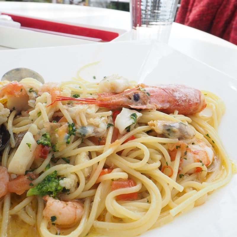 魚介のパスタ(海辺の途中 )