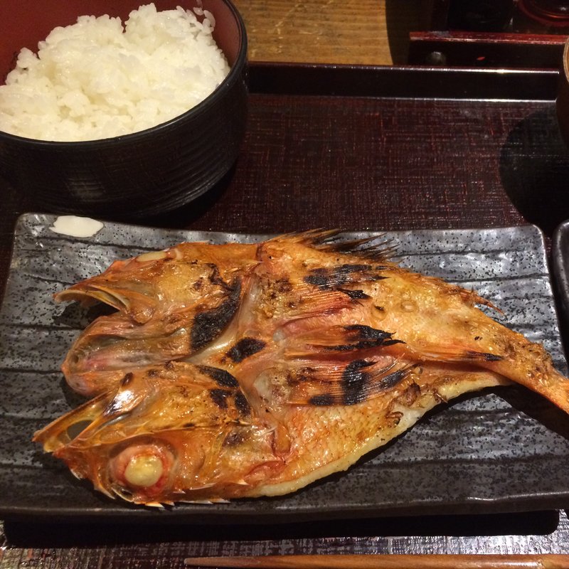 きんき開き定食(炭火焼干物食堂 越後屋 八十吉)