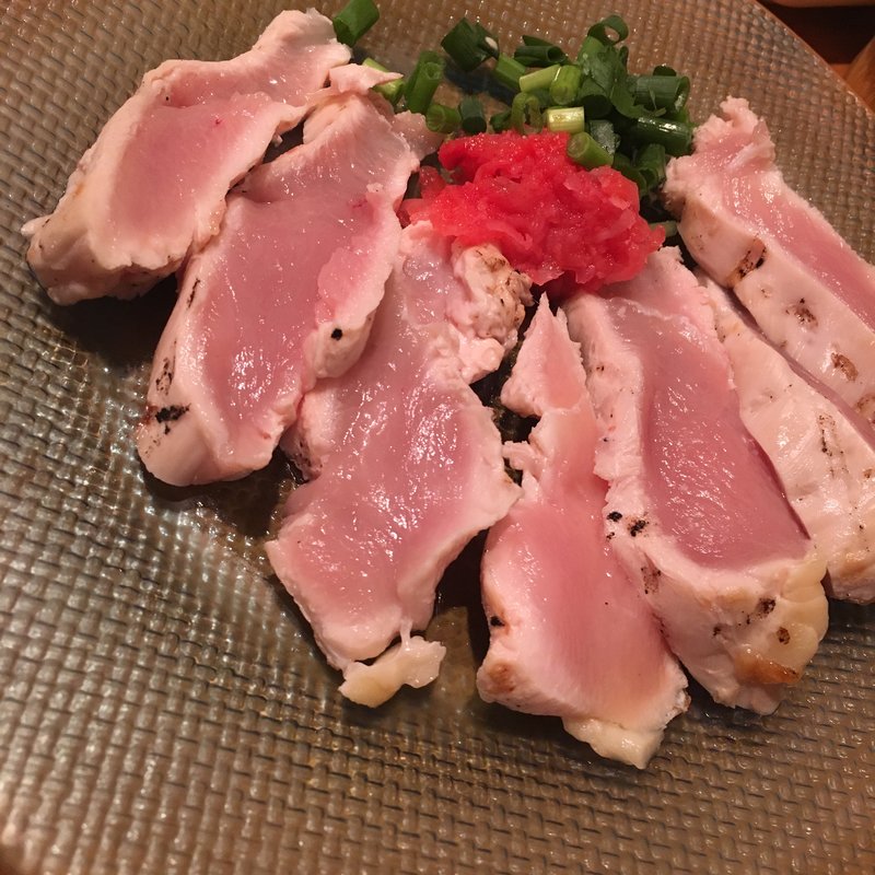 軍鶏のたたき  （軍鶏の胸肉のあぶり焼き ポン酢仕立て）(ぐんぼう 池袋店)