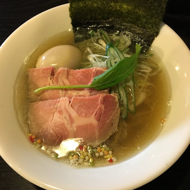 味玉・貝と煮干しのそば(中華そば・先崎)