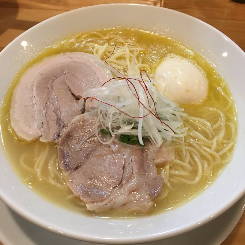 鶏白湯淡玉らーめん（塩）(作一 （サクイチ）)