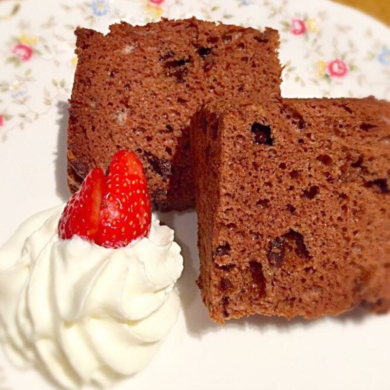 ダブルチョコレートシフォンケーキ(丘の上 C-flat （シー フラット）)