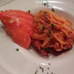 渡り蟹のトマトクリームスパゲッティーニ