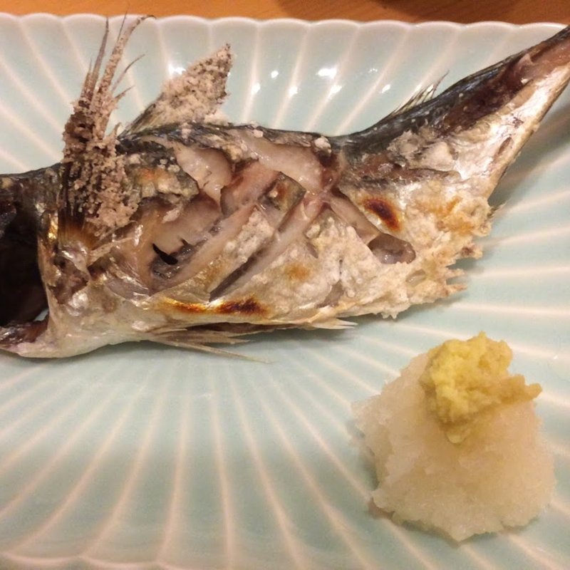 鯵塩焼き定食(谷中 たんぴょう亭)