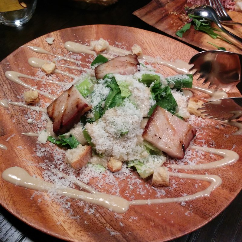 自家製ベーコンを使ったシーザーサラダ(ブッチャー・リパブリック 品川)