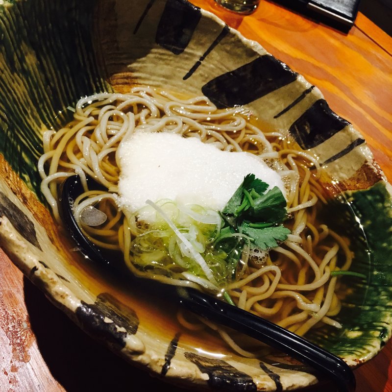 とろろ蕎麦（冷温）(地酒居酒屋 いち。都立大学)