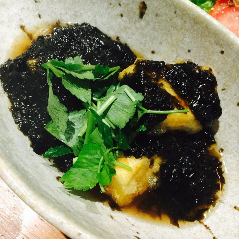 揚げ出し豆腐 黒のりあん(地酒居酒屋 いち。都立大学)