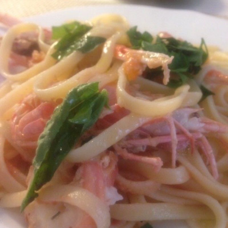 手長海老のリングイネ(MANNA マンナ)