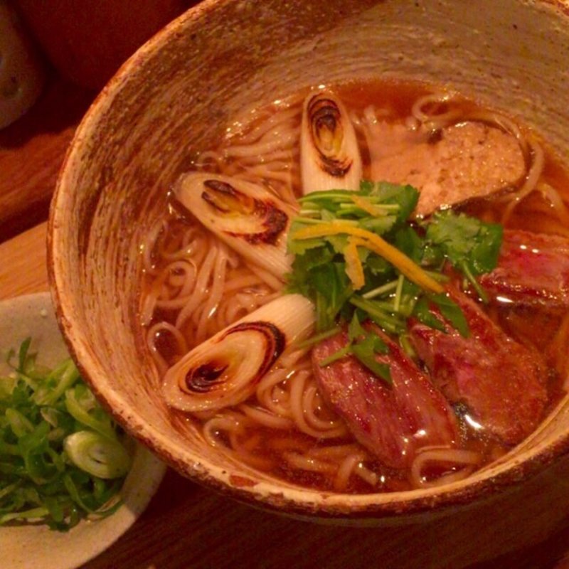 鴨南蛮うどん(うどん山長 恵比寿店)