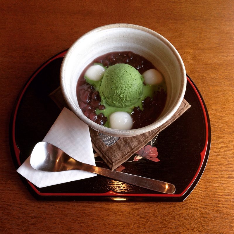 抹茶白玉ぜんざい(茶フェ ちゃきち )