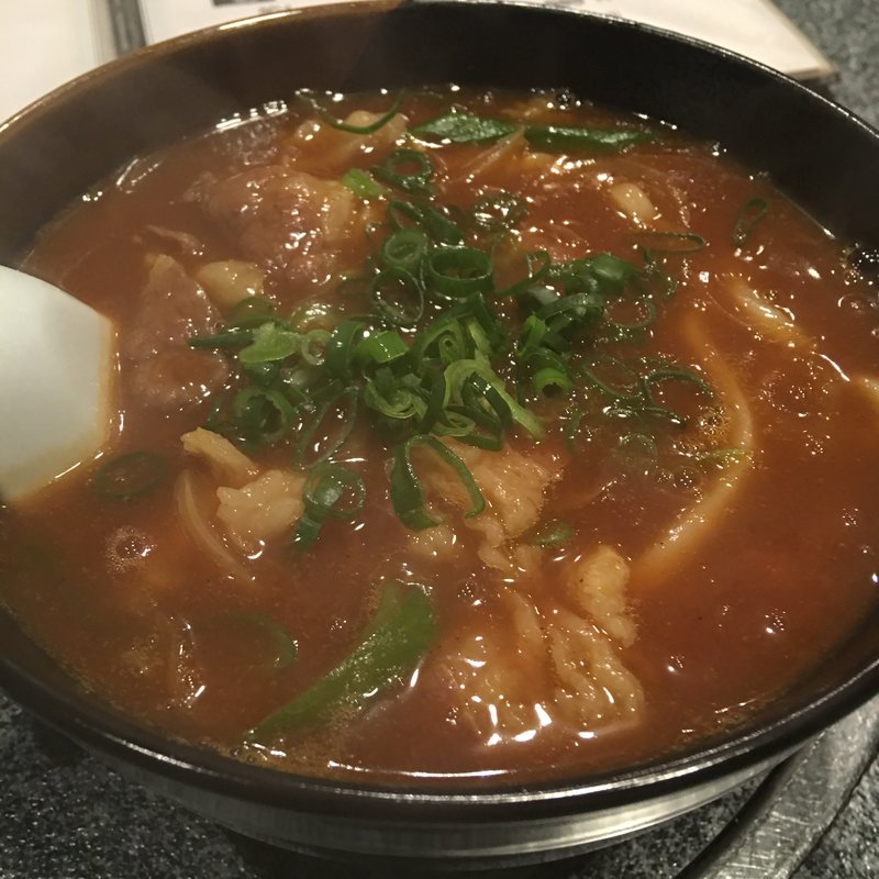 牛バラカレーうどん（辛口）(焼肉たぬき)