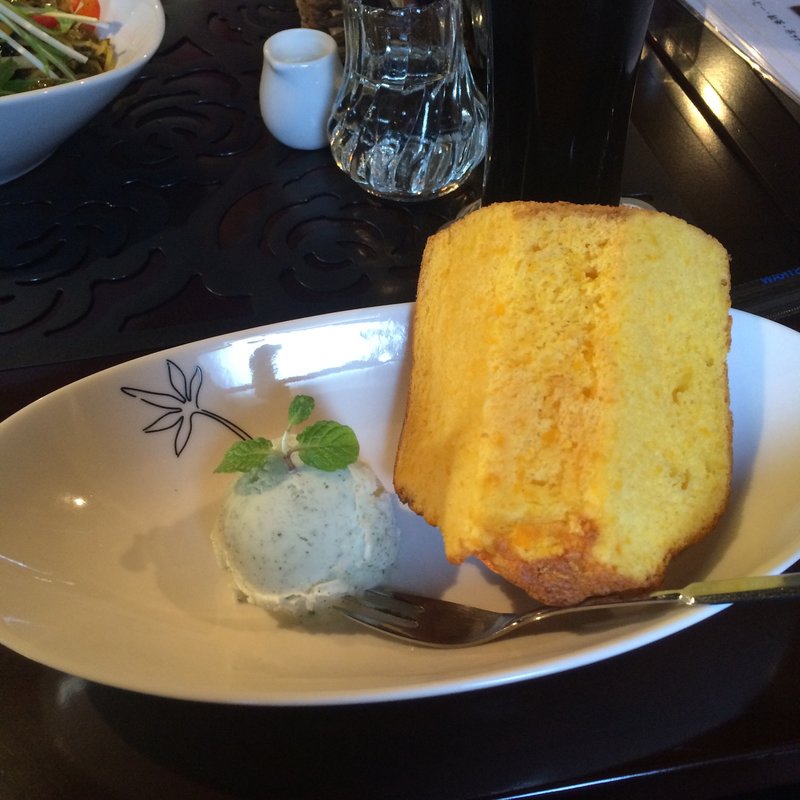 かぼちゃのシフォンケーキセット(月のとき )