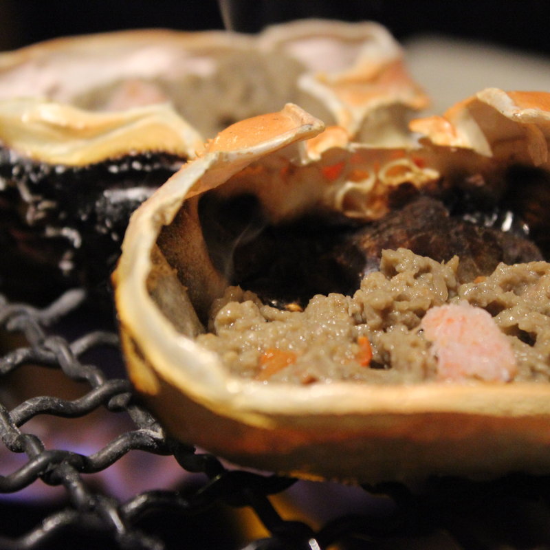 カニミソ　殻焼き(三田魚介センター)