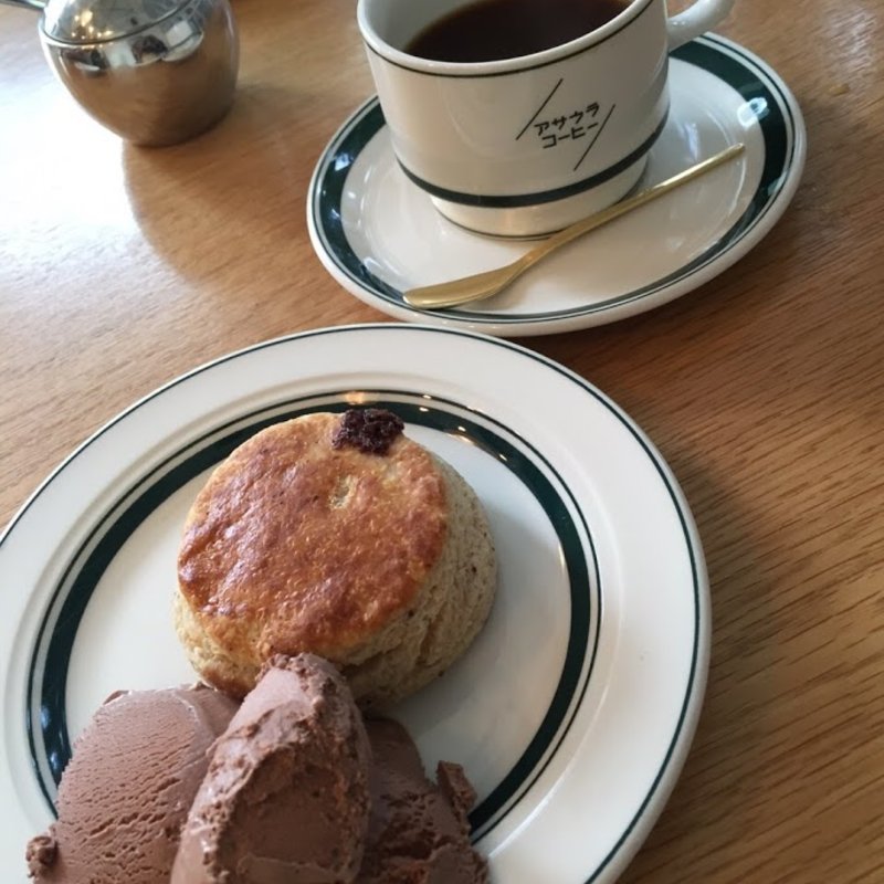 スコーンチョコチップ　オンアイス(アサウラコーヒー)