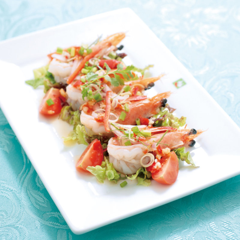 海老のカルパッチョ(バンコクキッチン 有楽町店)