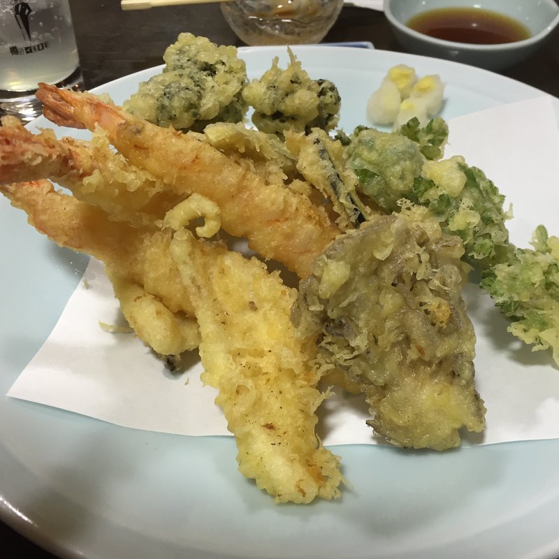 天ぷら盛合せ(あかま味どころ)