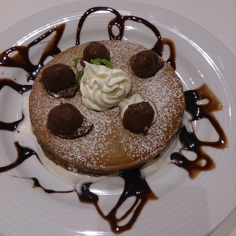 マロンショコラパンケーキ(シミュレーションゴルフ 麹町ゴルフクラブ 四谷店)