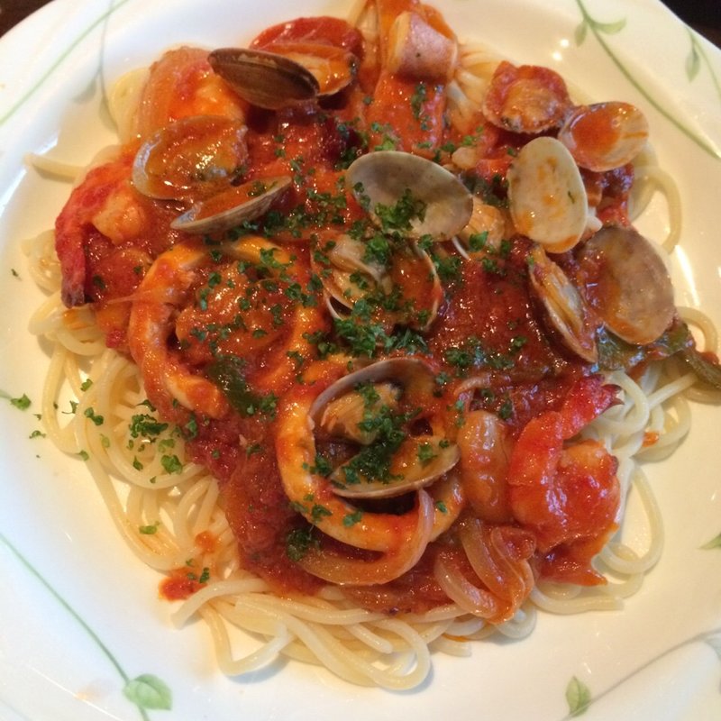 地中海風スパゲティ(パスタフレスカ 英)