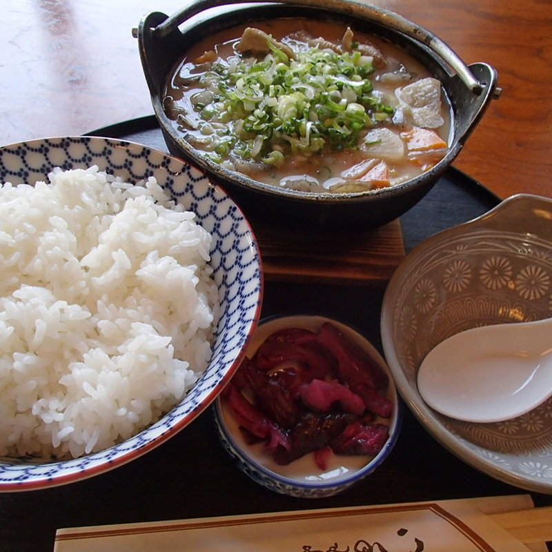 もつ煮込み定食(めし処　いなか家　大地)