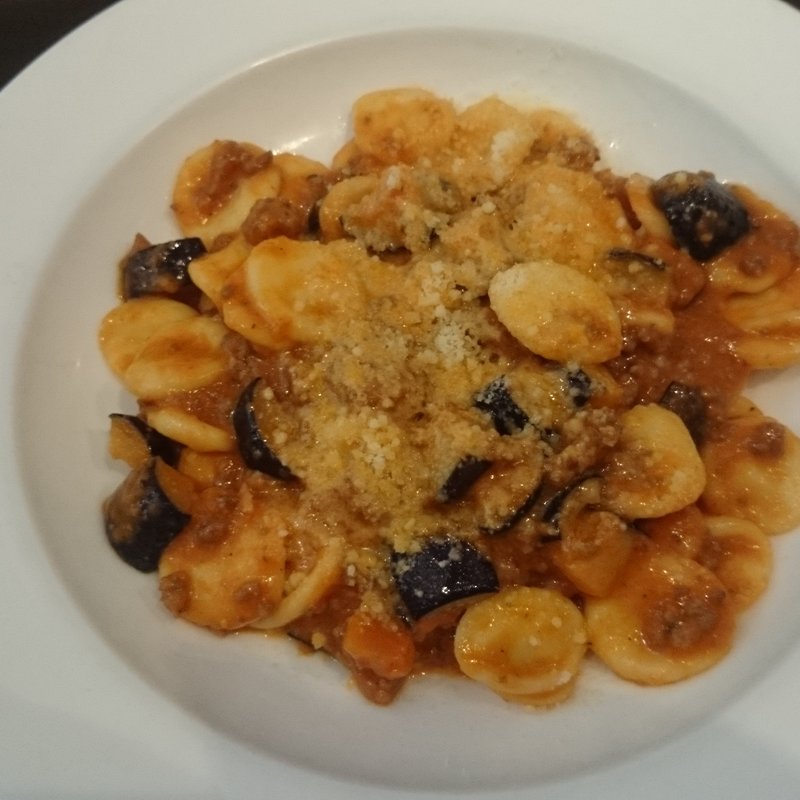 オレッキエッテ ナス入りボローニャ風ミートソース(クッチーナ　イタリアーナ　リネア)