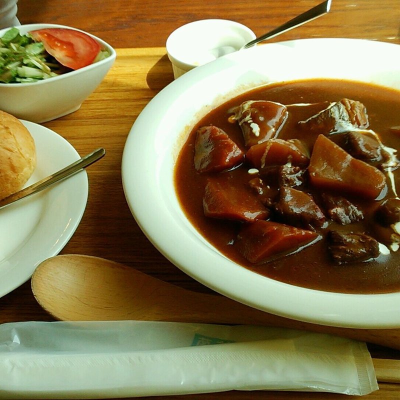 ビーフシチューセット(マルキーズ 福岡市総合図書館内店)