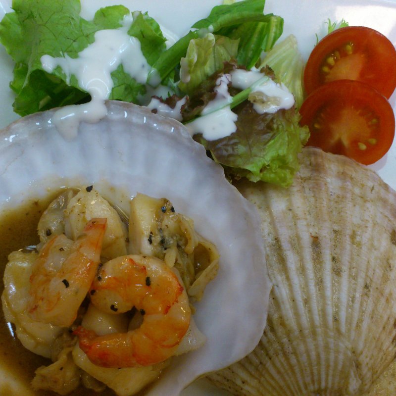 ホタテのバター焼き(大衆割烹ふる庄)