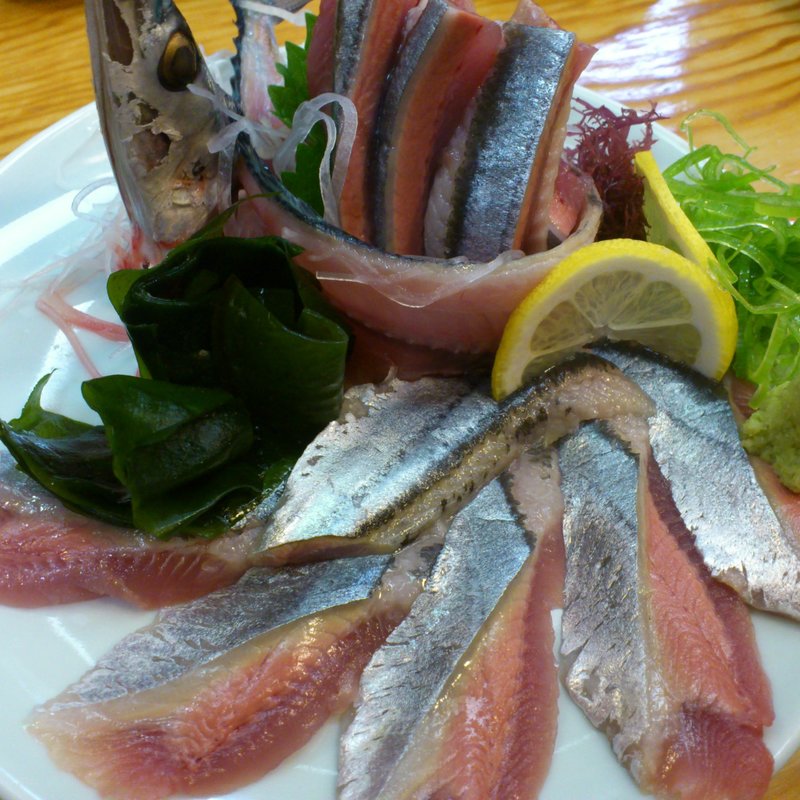 生サンマ刺(大衆割烹ふる庄)
