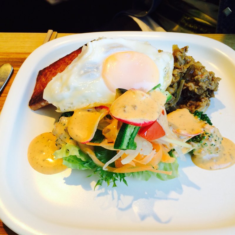 cafe風ロコモコプレートランチ(Roomcafe)