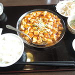 680円定食(麻婆豆腐定食)