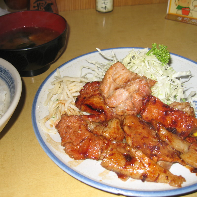 生姜焼き定食(とんかつ専門店とんき)