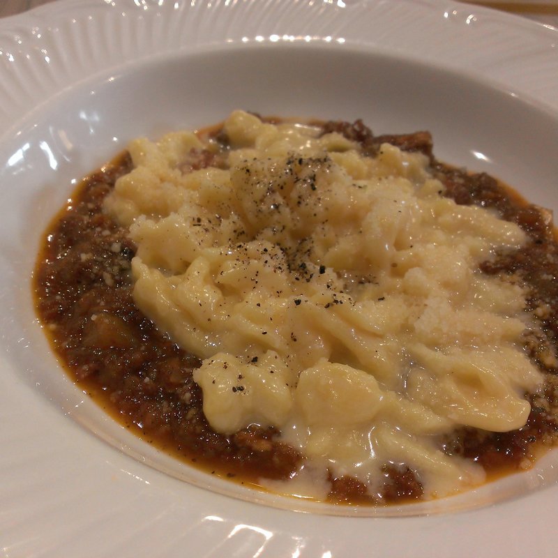 南チロルのショートパスタ「スペッツレ」(cucina tirolese 三輪亭 per famiglie)