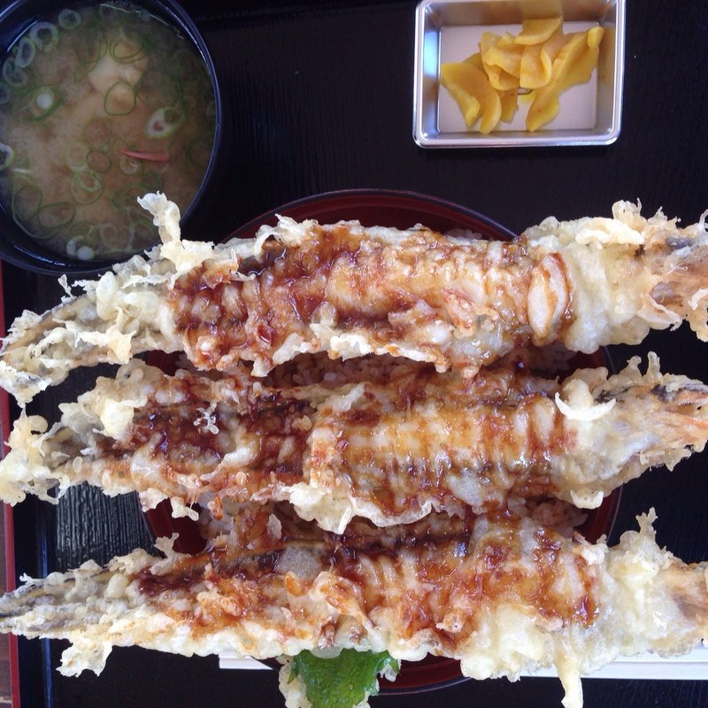 あなご天丼(相生市立水産物市場)