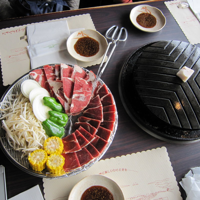 ジンギスカン定食(六甲山ジンギスカンパレス)