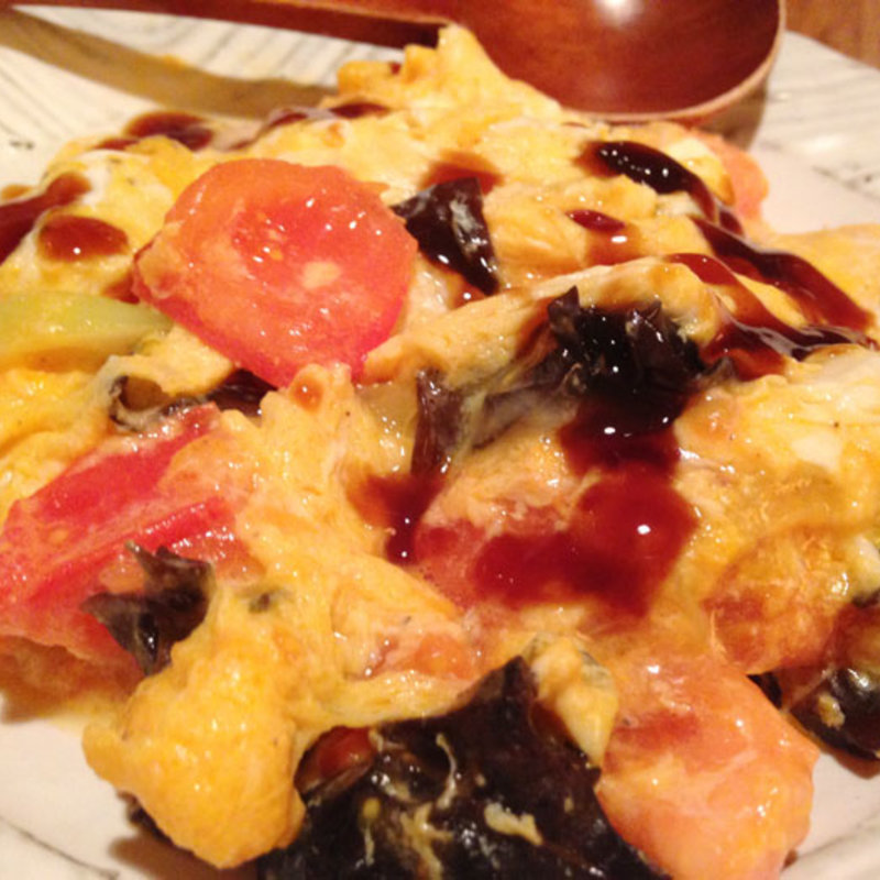 トマトのオムレツ(咲々 )