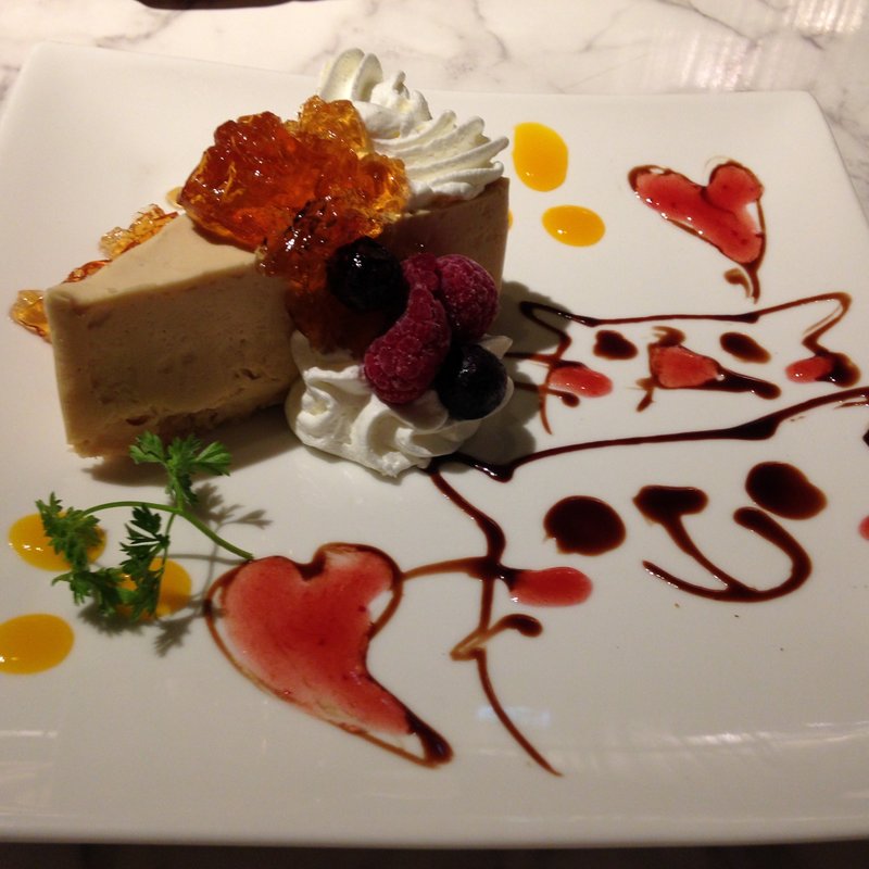 アールグレイのレアチーズケーキ(黒猫cafe)