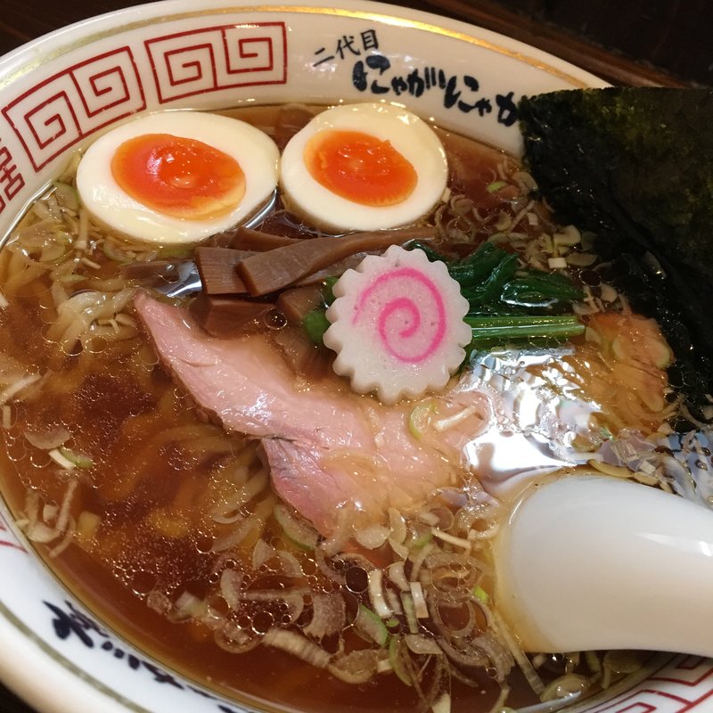 中華そば 玉子のせ(二代目 にゃがにゃが亭 )