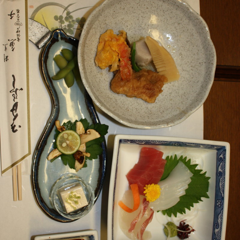 季節の会席料理　お造り・前菜(魚チ)