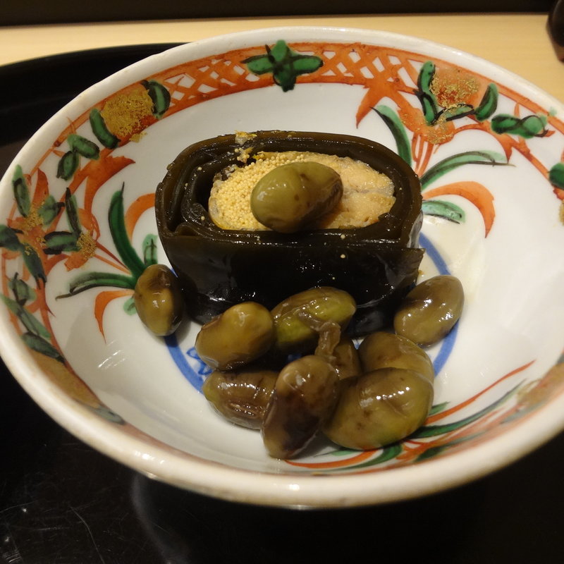 昆布巻きと黒豆(さゝ木)