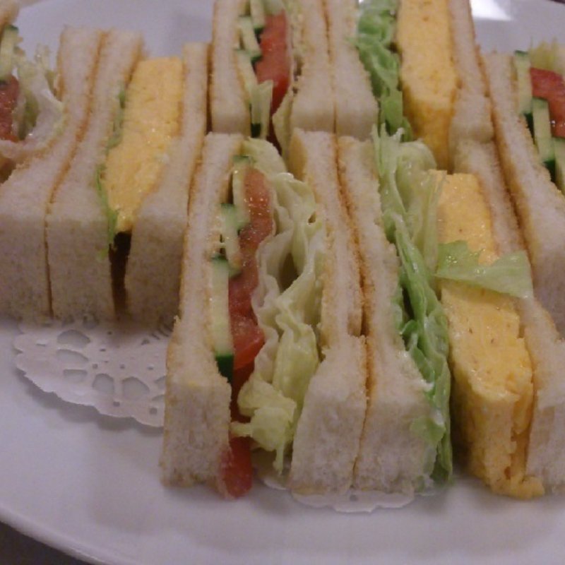 サンドゥイッチ（玉子と野菜）(はまの屋パーラー)