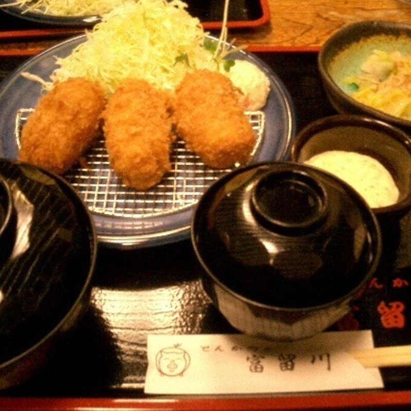 カニクリーム定食(とんかつ富留川)