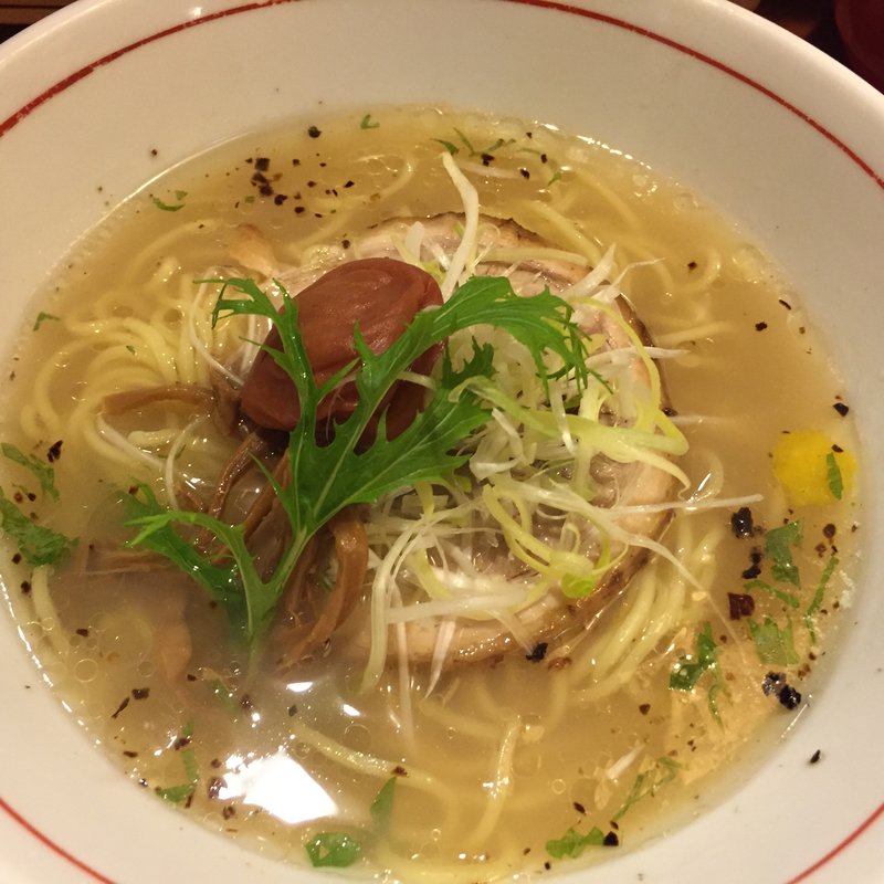 梅塩ラーメン(麺家 麺一献)