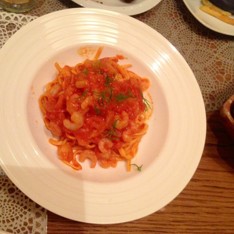 本日の、自家製“生パスタ”(葡萄酒キッチンLa Qutaro)