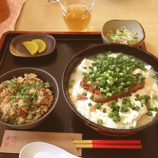 ゆし豆腐そばセット￥600(ハイサイそば)