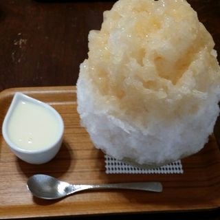 白桃かき氷(埜庵)