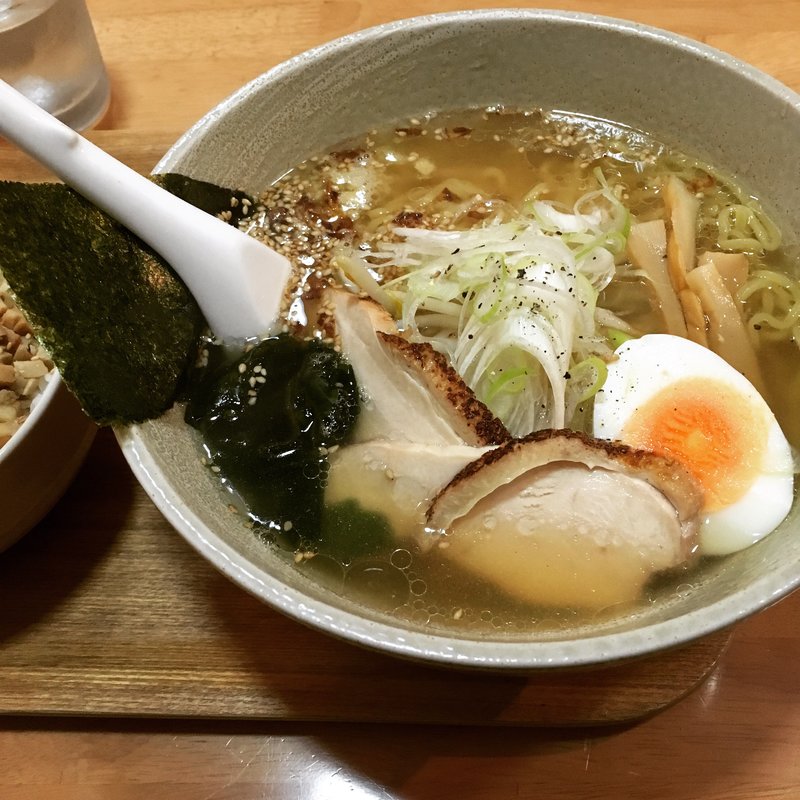 鳥塩しょうがラーメン(つけめん いのうえ )