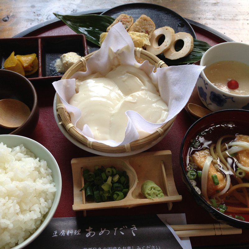 できたて豆腐膳(豆腐料理あめだき)