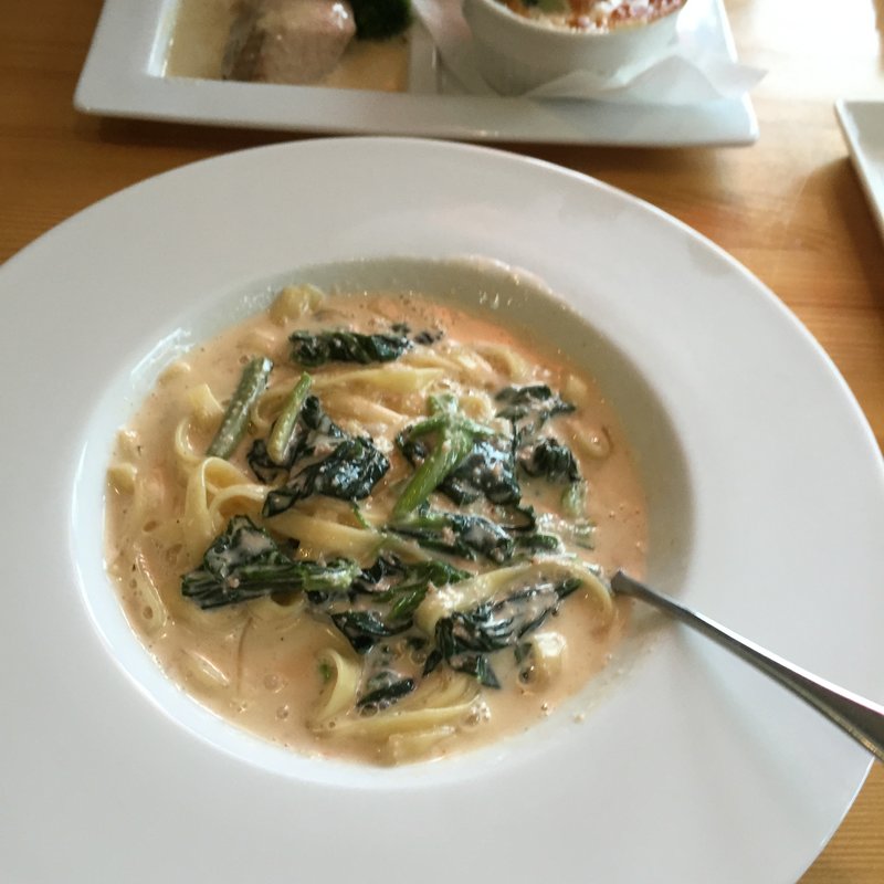 明太子クリームパスタランチ(もっさんのカフェ)