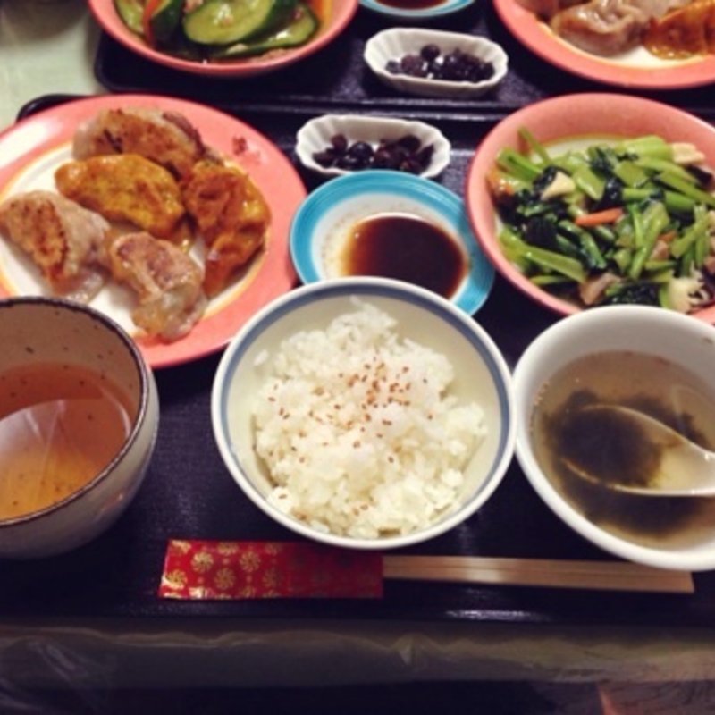 餃子定食(線條手打餃子専門店)