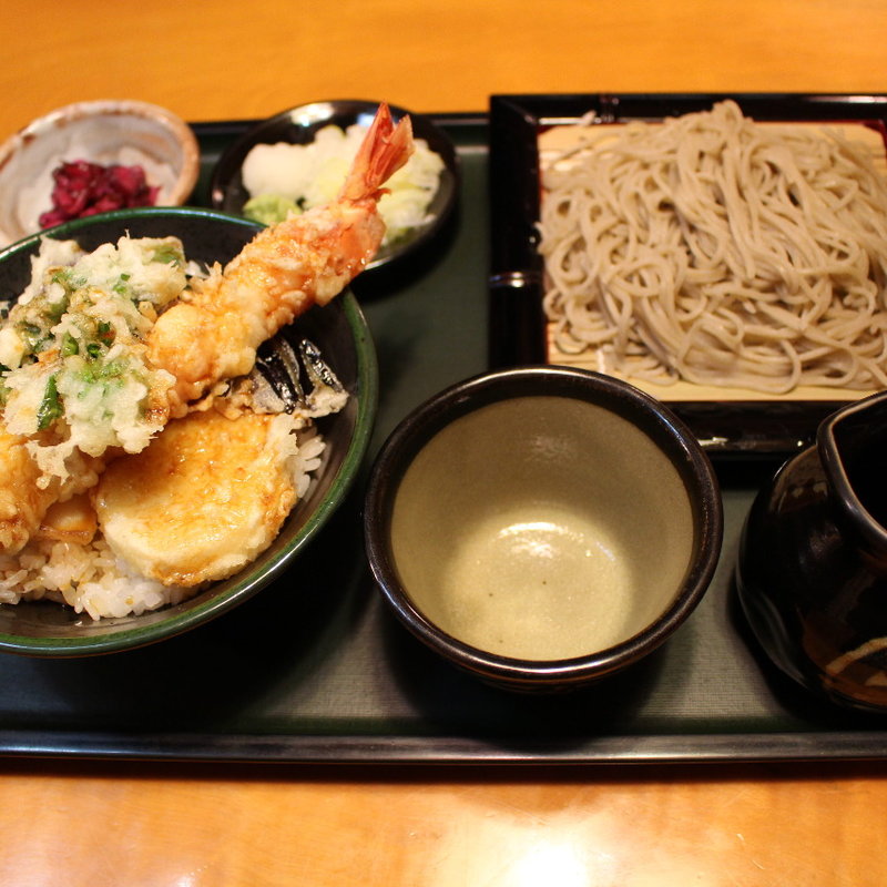  ミニ天丼付きせいろ(江戸前手打そば くりもと)